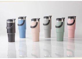 Bottiglia bottiglia da viaggio color salvia in acciaio inox 1 l Eco – Ladelle