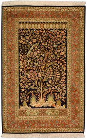 Cashmere Silk Tappeto 120 x 80 Beige (Indian) Annodato A Mano