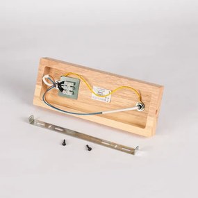 Brilagi - Faretto HYGGE 2xE14/15W/230V in legno di hevea, finitura fumé