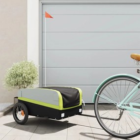 Rimorchio Da Bici Nero E Verde 30 Kg İn Ferro /