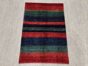 Loribaft Tappeto 80 x 120 Verde (Iran) Annodato A Mano
