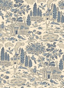 GP & J Baker Carta da parati Home Park - Royal Blue