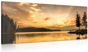 Quadro su tela – Riflesso del lago di montagna