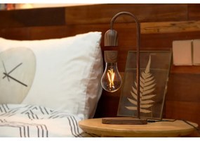 Lampada da tavolo nera (altezza 36,5 cm) Evaro - Gingko