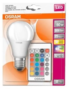 Lampadina LED RGB dimmerabile STAR+ A60 E27/9W/230V 2700K - Osram
