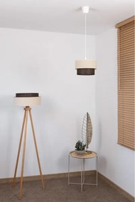 Brilagi - Lampadario LED a sospensione con cavo BOHO STYLE 1xE27/15W/230V Ø 25 cm crema/marrone