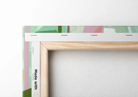 Quadro su tela – Foglie astratte del paradiso