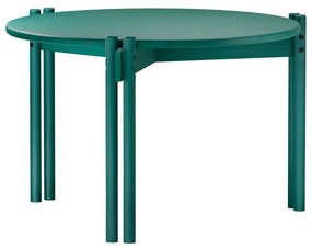 Tavolino rotondo verde in legno di pino ø 60 cm Sticks - Karup Design