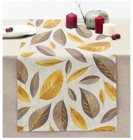 Runner 40x130 cm Yellow And Brown Leaves – Mila Home