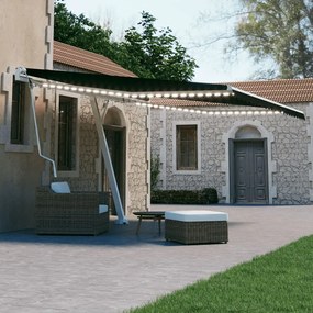 Tenda Automatica Con Sensore Vento E Led 450x300 Cm Antracite /
