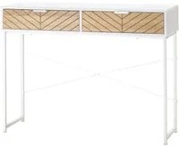 Consolle Moderna per Ingresso e Soggiorno 100x30x75 cm in Metallo Bianco