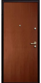 Porta blindata MASTER Stark L 90 x H 220 cm in melaminico noce, apertura spingere a destra, falso telaio incluso