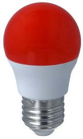 Lampada A Led E27 G45 4W 220V Colore Red Rosso