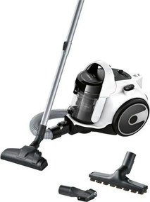 BOSCH BGS05A322 - Aspirateur Traineau sans Sac - Rayon d'action 9 m - Capacité bac 1,5 L - 78 dB - 700 W - Blanc
