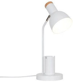 Nordlux - Lampada da tavolo DEVONE 1xE27/15W/230V bianca