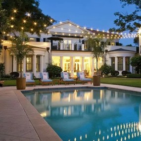 Catena decorativa LED esterna 20xE27/1W/230V 10 m IP65 nero