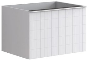 Mobile da bagno sotto lavabo Pixel grid bianco laccato opaco L 60 x H 40 x P 45.5 cm 2 cassetti, lavabo non incluso