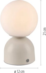 Schöner Wohnen 19218-39 - Lampada da tavolo LED dimmerabile RUDI LED/1,2W/5V grigia