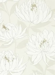 Chrysanthemen Tapete Sebal von Harlequin - Glacier/ Silver