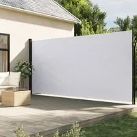 Tenda da Sole Laterale Retrattile Bianco 200x500 cm 4004466