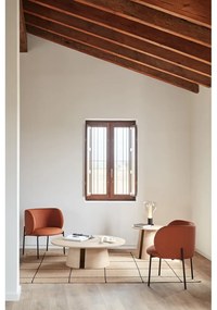 Poltrona in similpelle arancione Mogi - Teulat