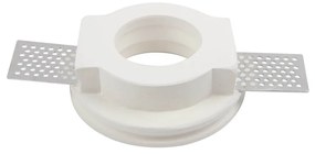 Portafaretto GU10 e MR16 in Gesso Pitturabile Tondo Ø100 mm