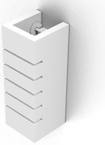 Applique da Parete in Gesso Pitturabile Rettangolare E14 Materiale Gesso