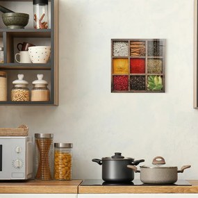 Dipinto su vetro 30x30 cm Spices Box – Styler