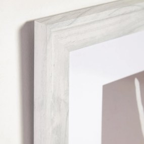 Kave Home - Quadro Llucia marrone e bianco 40 x 40 cm