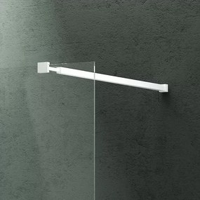 Box doccia walkin 110 cm con profilo bianco opaco KW-100W - KAMALU