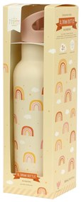 A Little Lovely Company - borraccia in acciaio inox, 500 ml - arcobaleno