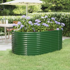 Letto Giardino Acciaio Verniciato A Polvere 175x100x68 Cm Verde /