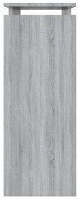 Tavolino consolle grigio sonoma 80x30x80 cm legno multistrato