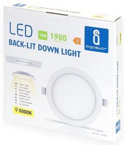 Aigostar - Faretto da incasso LED/18W/230V 3000K Ø 22,2 cm bianco