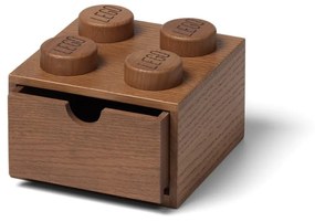 Scatola portaoggetti per bambini in legno di quercia tinto scuro Wood - LEGO®