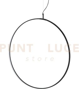 Circus sospensione in metallo nero led 3000k 36w  4250 lm d.74,5cm