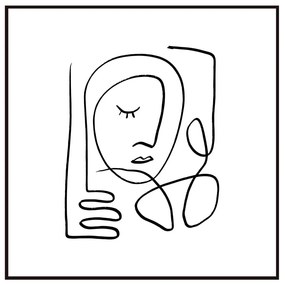 Dipinto 50x50 cm Linear Face – Styler