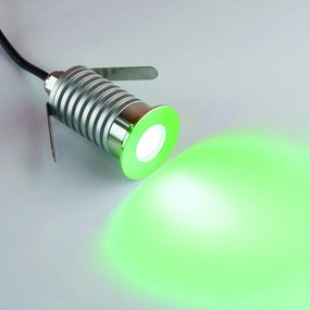 Faretto LED 3W IP67 luce VERDE - Professional Colore Verde