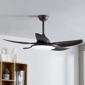 Starluna Kajima ventilatore soffitto LED marrone