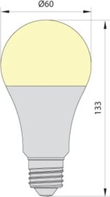 Lampadina LED LEDSTAR ECO A65 E27/20W/230V 4000K
