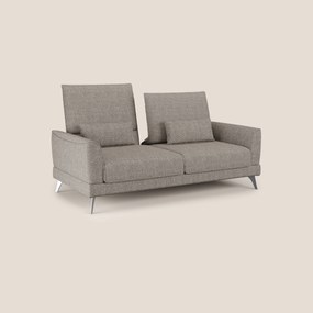 Tommy Divano relax con schienali traslanti in morbido tessuto fiammato T06 tortora