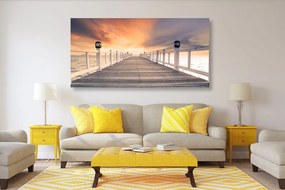 Quadro su tela – Vecchio molo di legno