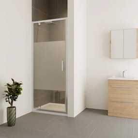 Porta doccia battente Verve L 70 x H 190cm, Sp. 6 mm in vetro profilo cromo