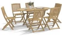 Set da Pranzo da Giardino 7 pz in Legno Massello di Acacia 3214240