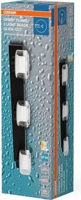 Osram - Lampada da parete LED per bagno ORBIS FLAME 3xLED/5,5W/230V IP44 nero