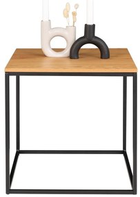 Tavolino con piano in rovere decorato, 45 x 45 cm Vita - House Nordic