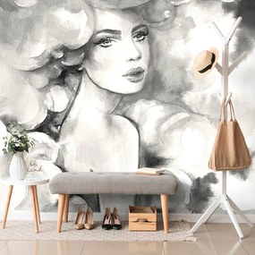 Carta da parati – Fascino femminile in bianco e nero