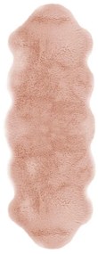Pelliccia d'agnello rosa, 60 x 180 cm - Tiseco Home Studio