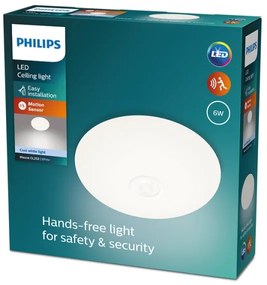 Philips - Plafoniera LED con sensore MAUVE LED/6W/230V 4000K