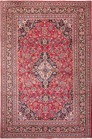 Kashan Tappeto 300x200 Rosso (Iran) Annodato A Mano